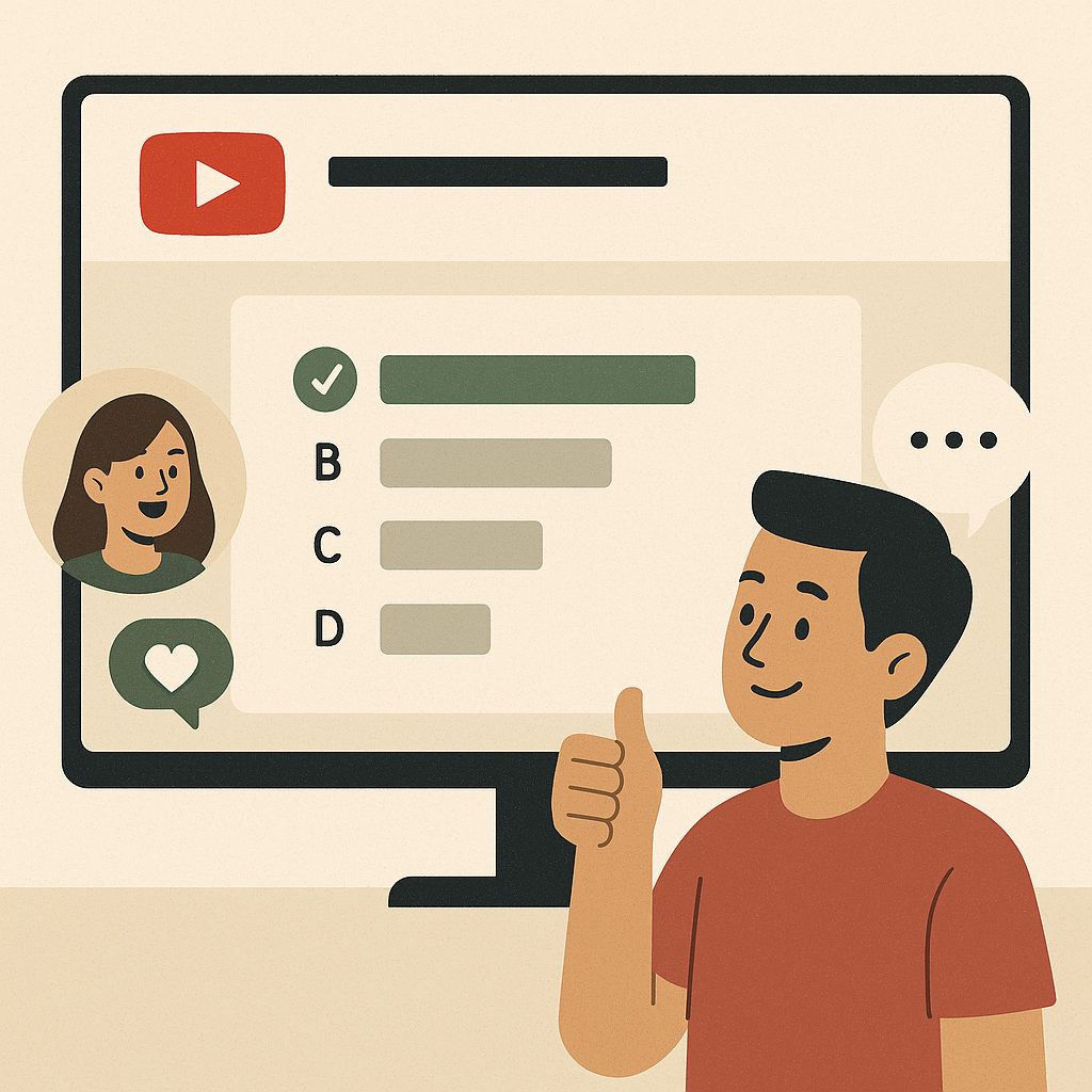 چطور نظرسنجی و تعامل اجتماعی تو کانال یوتیوب بذاریم؟