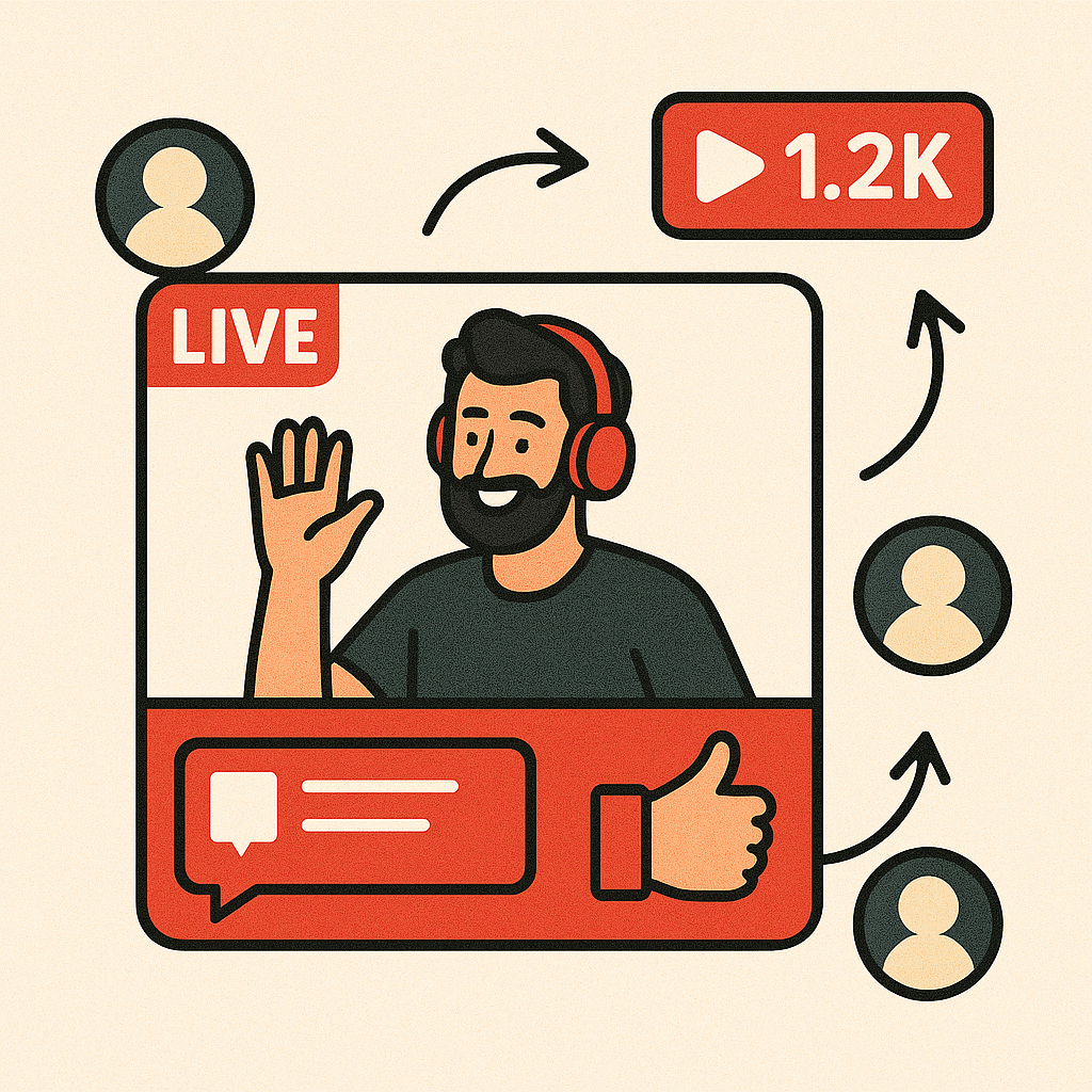ترفندهای جذب مخاطب در لایو یوتیوب